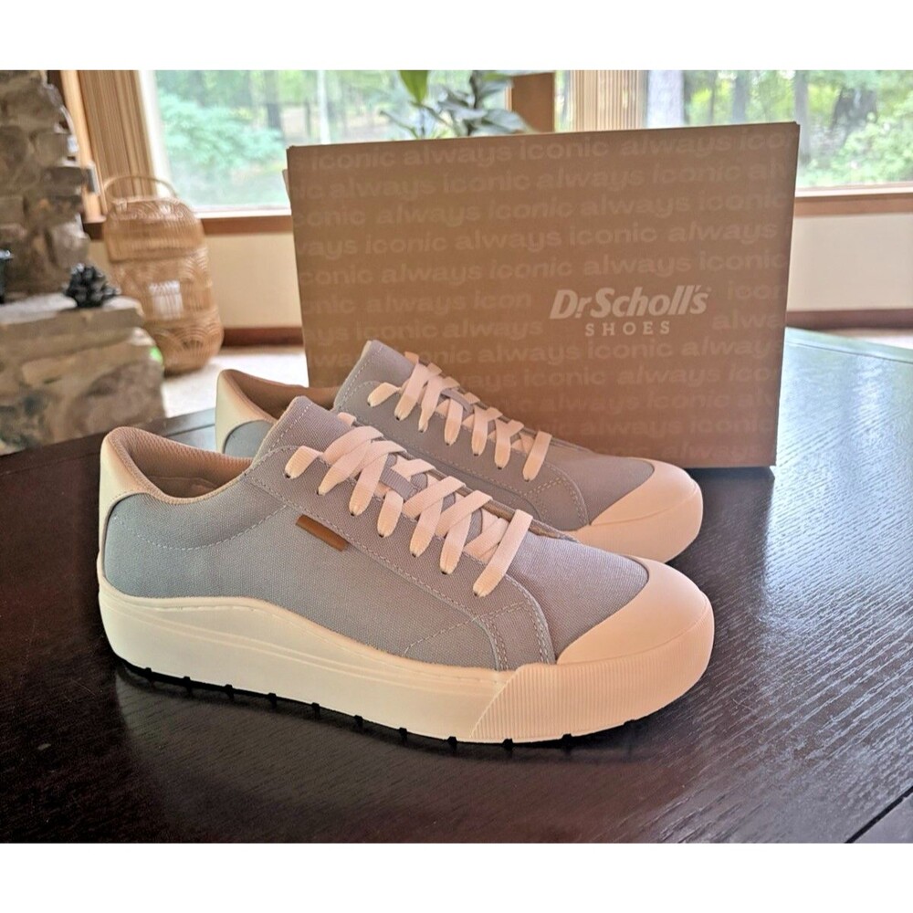Dr. Scholls Time Off Go Blue Size 11M Womens Sneakers NIB Tie Laces